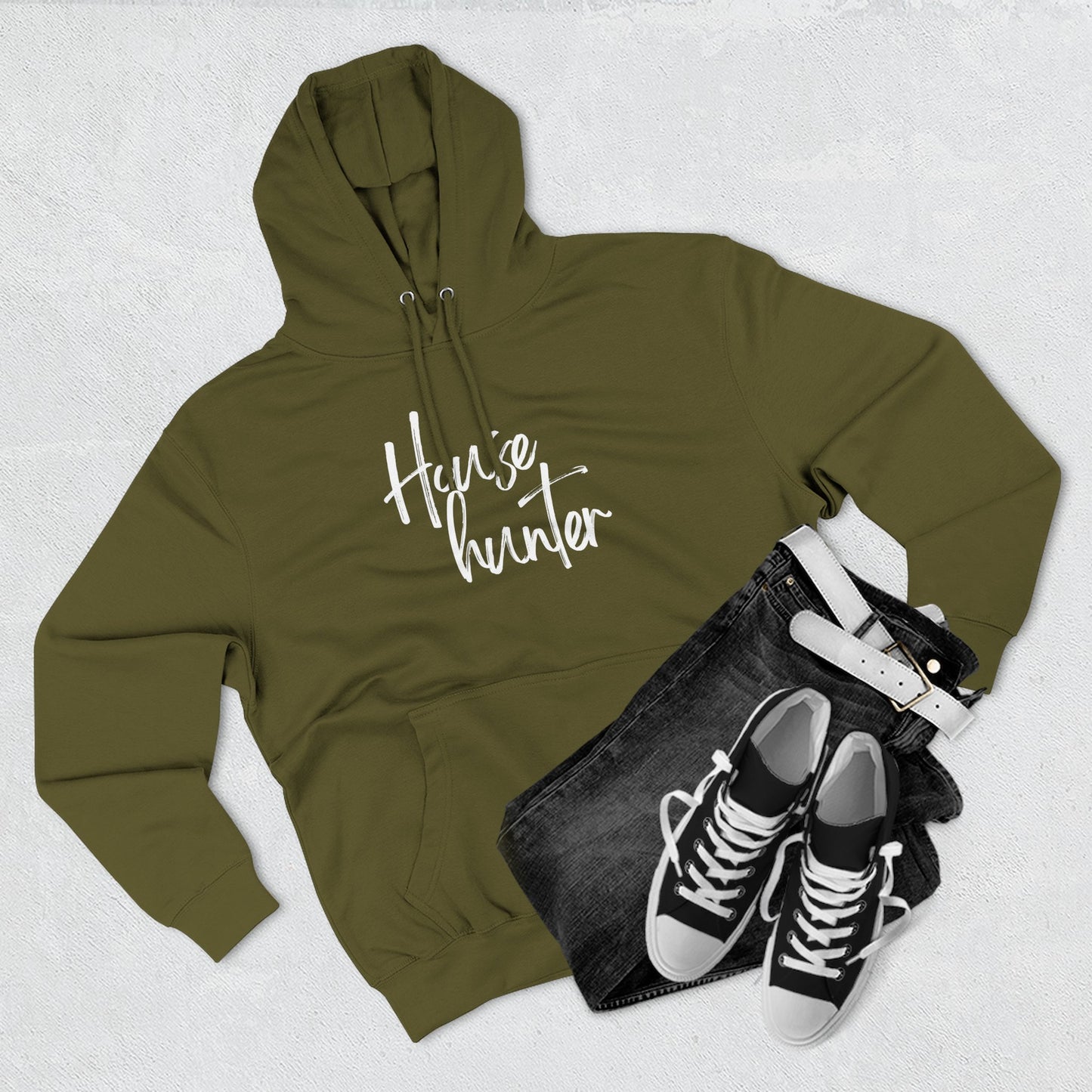 Three-Panel Fleece Hoodie