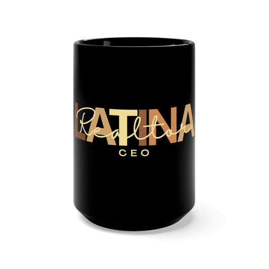 Latina Realtor Black Mug 15oz